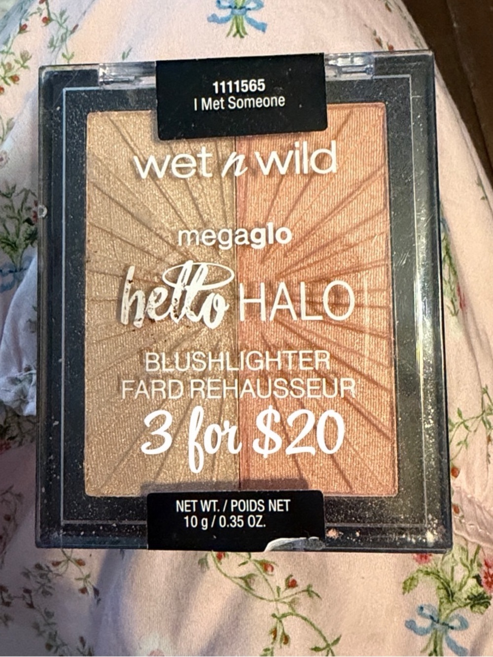 wet n wild I Met Someone MegaGlo Hello Halo Blushlighter 1111565 3itemsfor$20